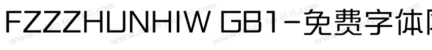 FZZZHUNHIW GB1字体转换
